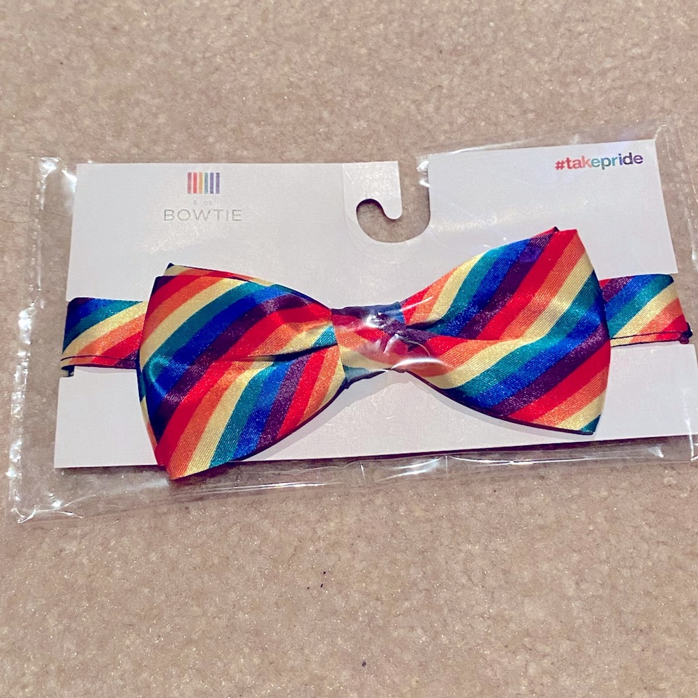 Rainbow bow tie